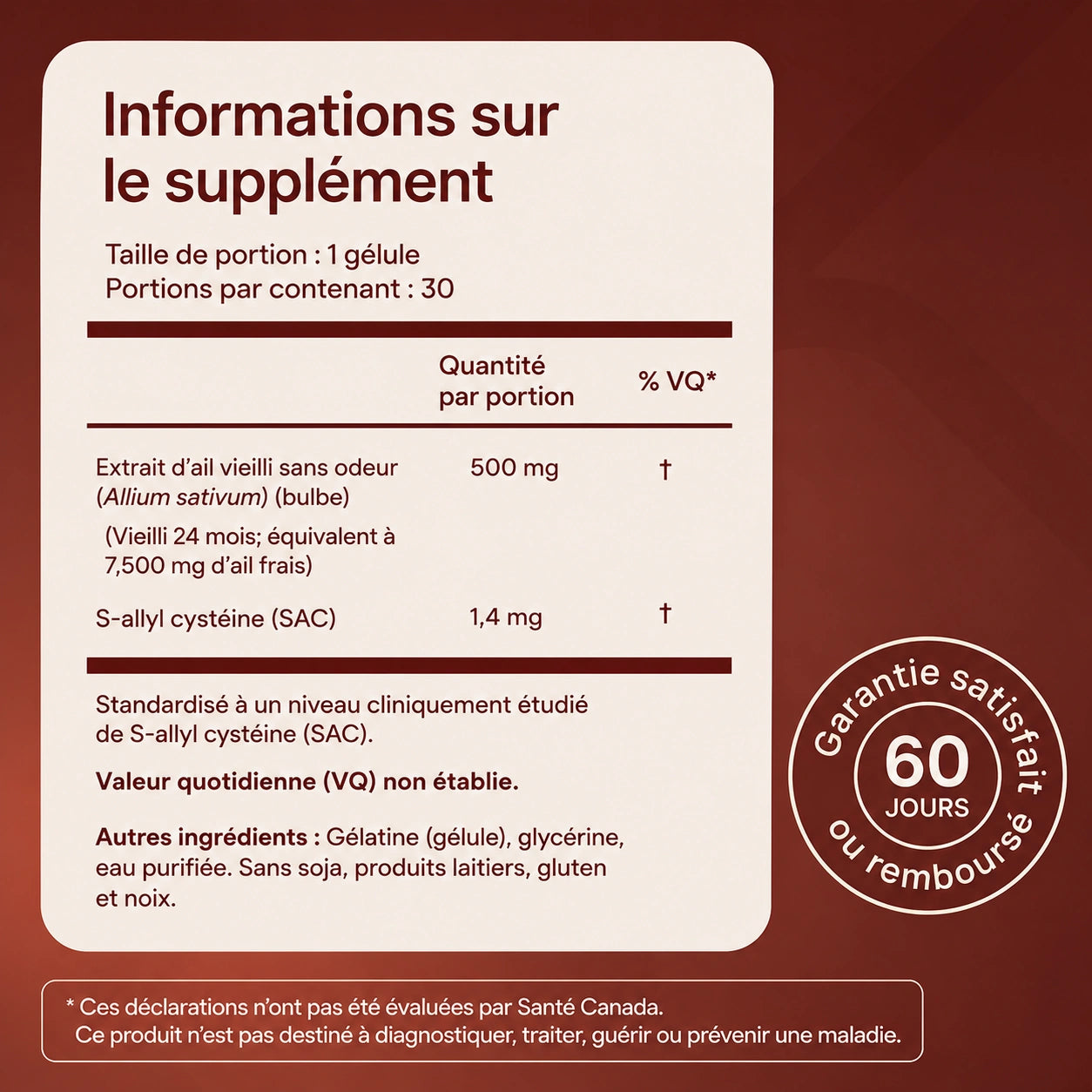 Extrait d'ail vieilli — Le seul complément naturel dont l'efficacité pour faire baisser la tension artérielle a été cliniquement prouvée