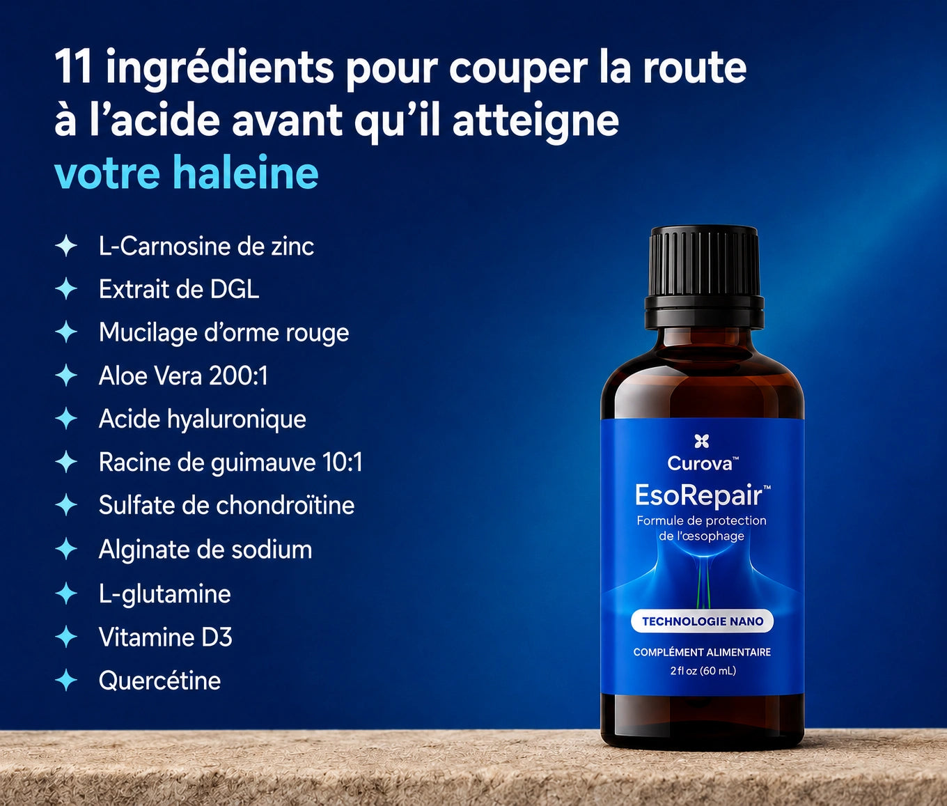 Enfin une haleine fraîche qui dure - parce qu'on agit à la source, pas en surface