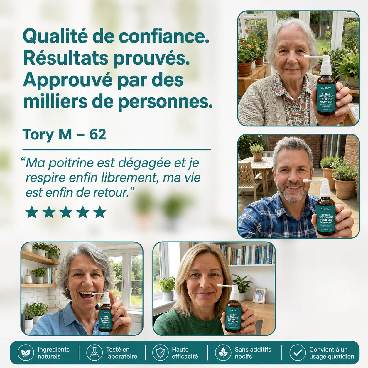 Spray purifiant pour les poumons CUROVA™
