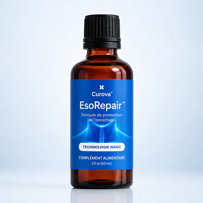 Curova EsoRepair™ — Formule liquide nano pour apaiser et protéger l’œsophage irrité