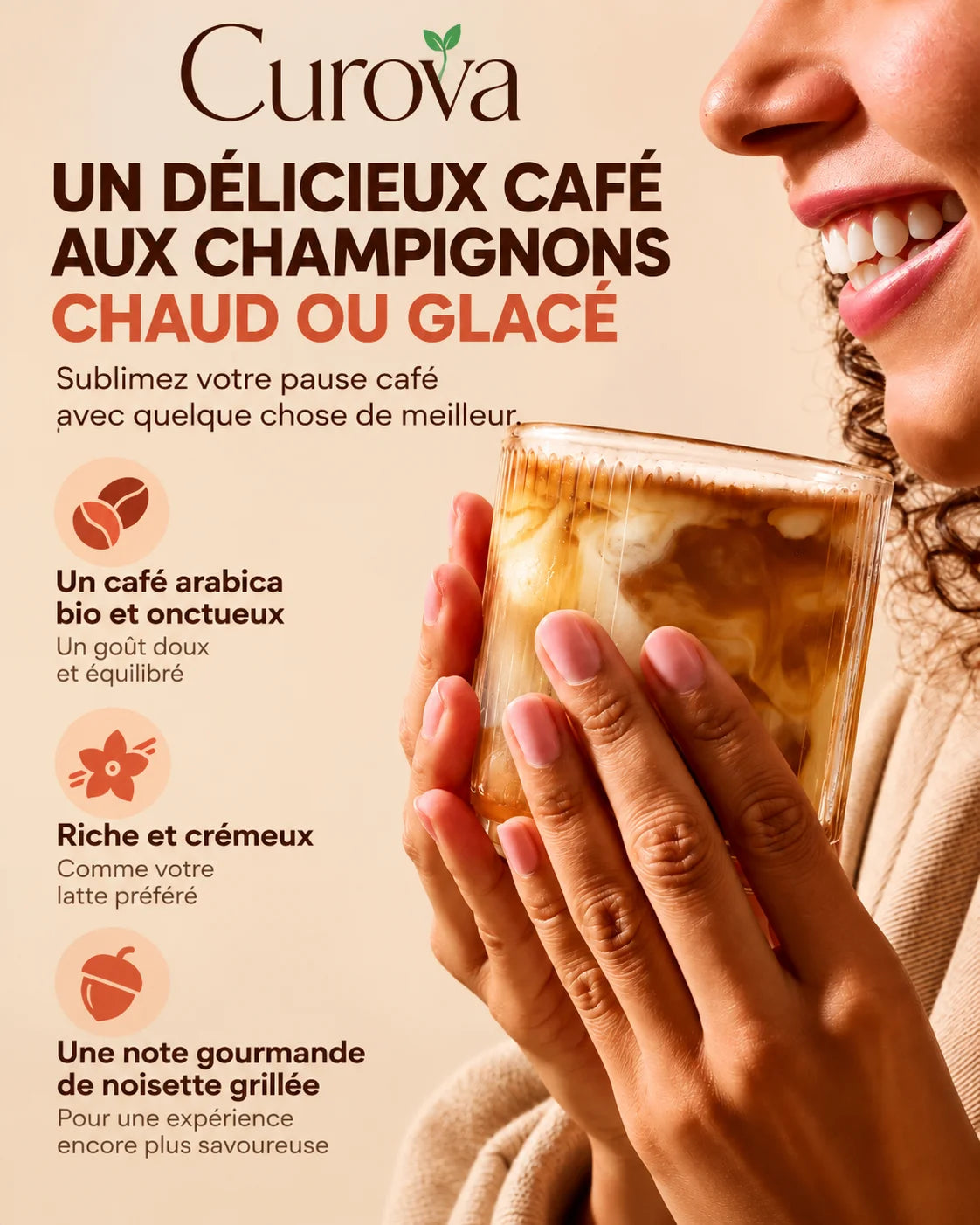 Curova™ Café aux Champignons