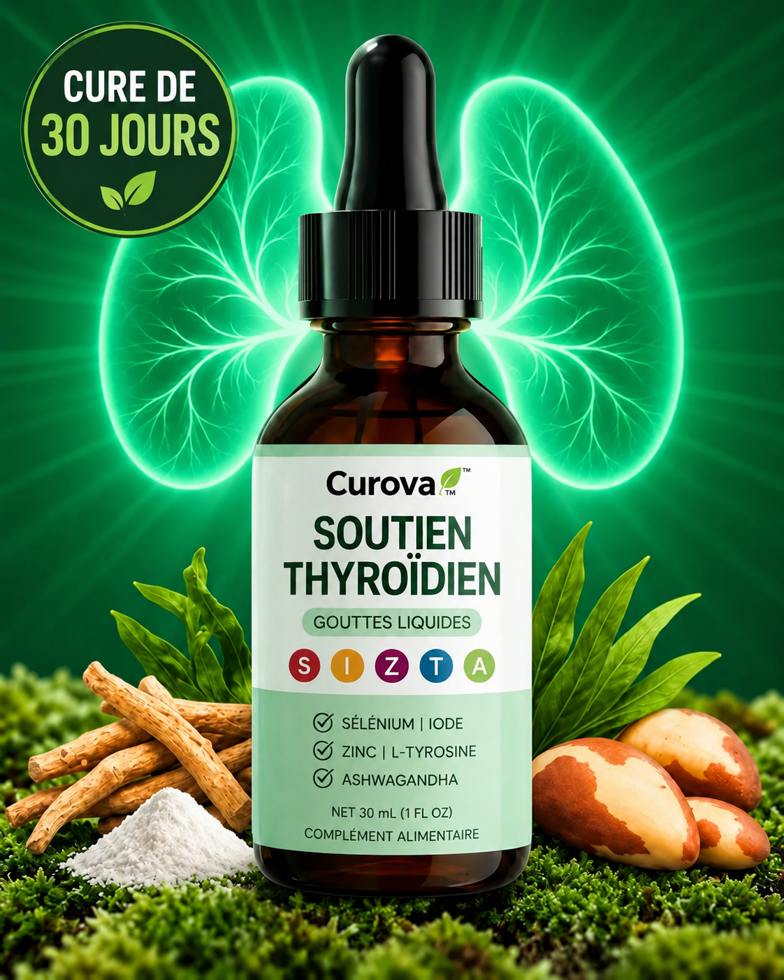 Curova™ Soutien Thyroïdien