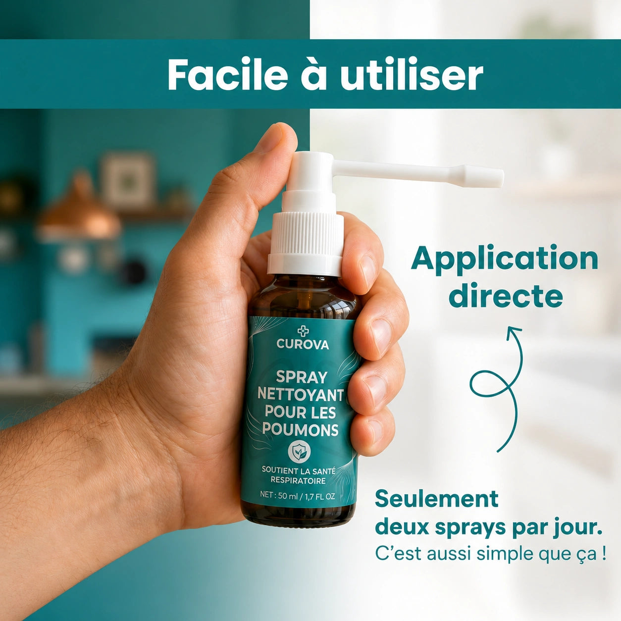 Spray purifiant pour les poumons CUROVA™