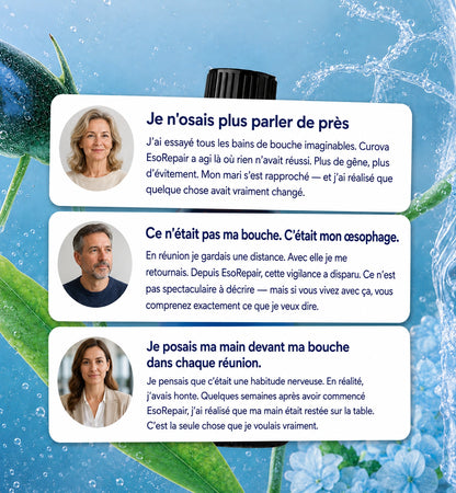 Enfin une haleine fraîche qui dure - parce qu'on agit à la source, pas en surface