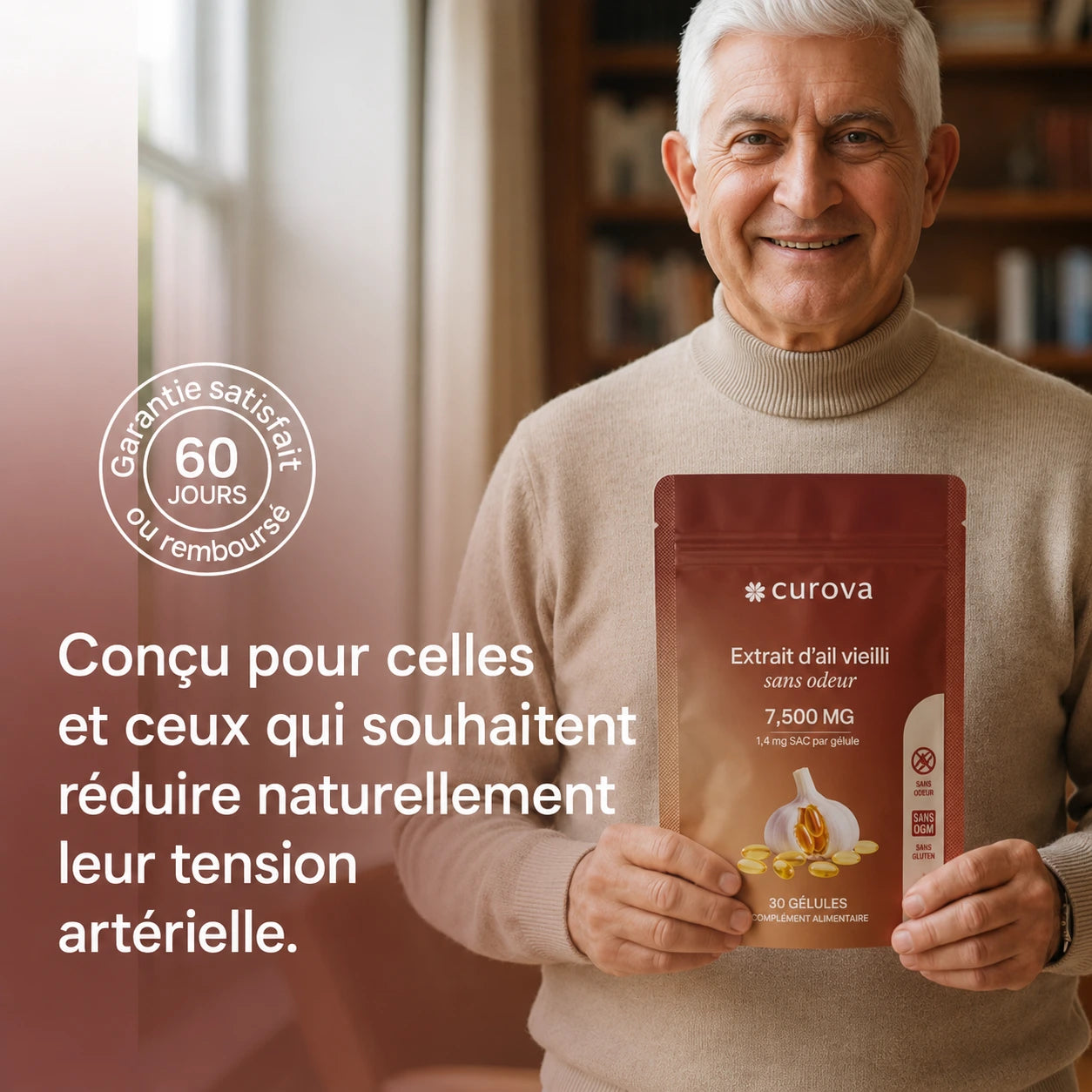 Le seul complément naturel dont l'efficacité pour faire baisser la tension artérielle a été cliniquement prouvée