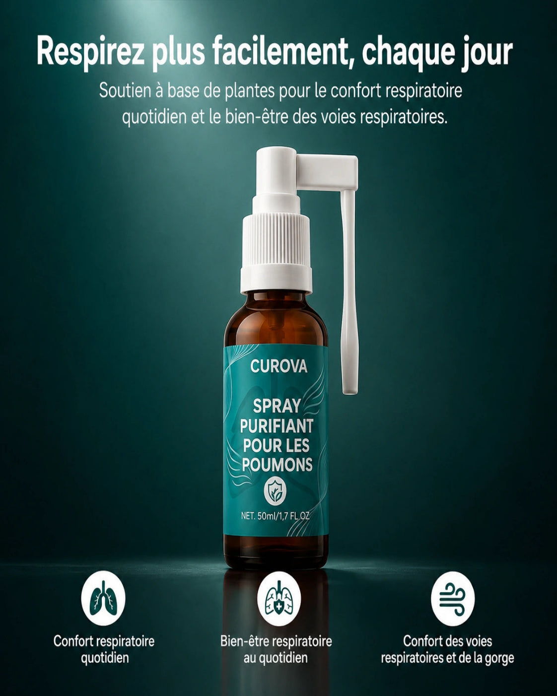 Spray purifiant pour les poumons CUROVA™