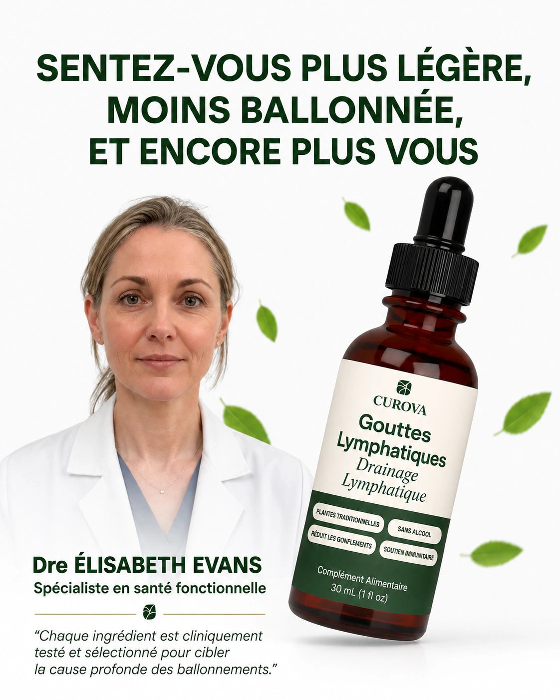 Gouttes de drainage lymphatique Curova