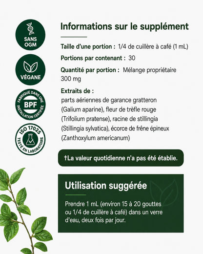 Gouttes de drainage lymphatique Curova