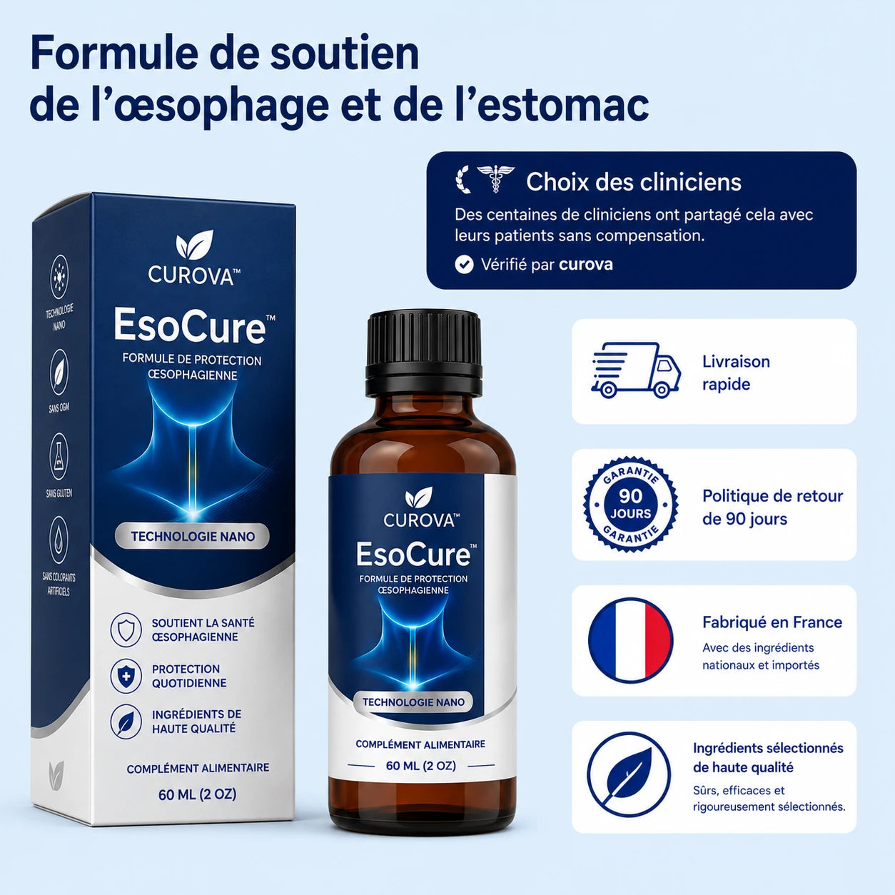 Le soutien ultime pour l'œsophage et l'estomac grâce à la nanotechnologie
