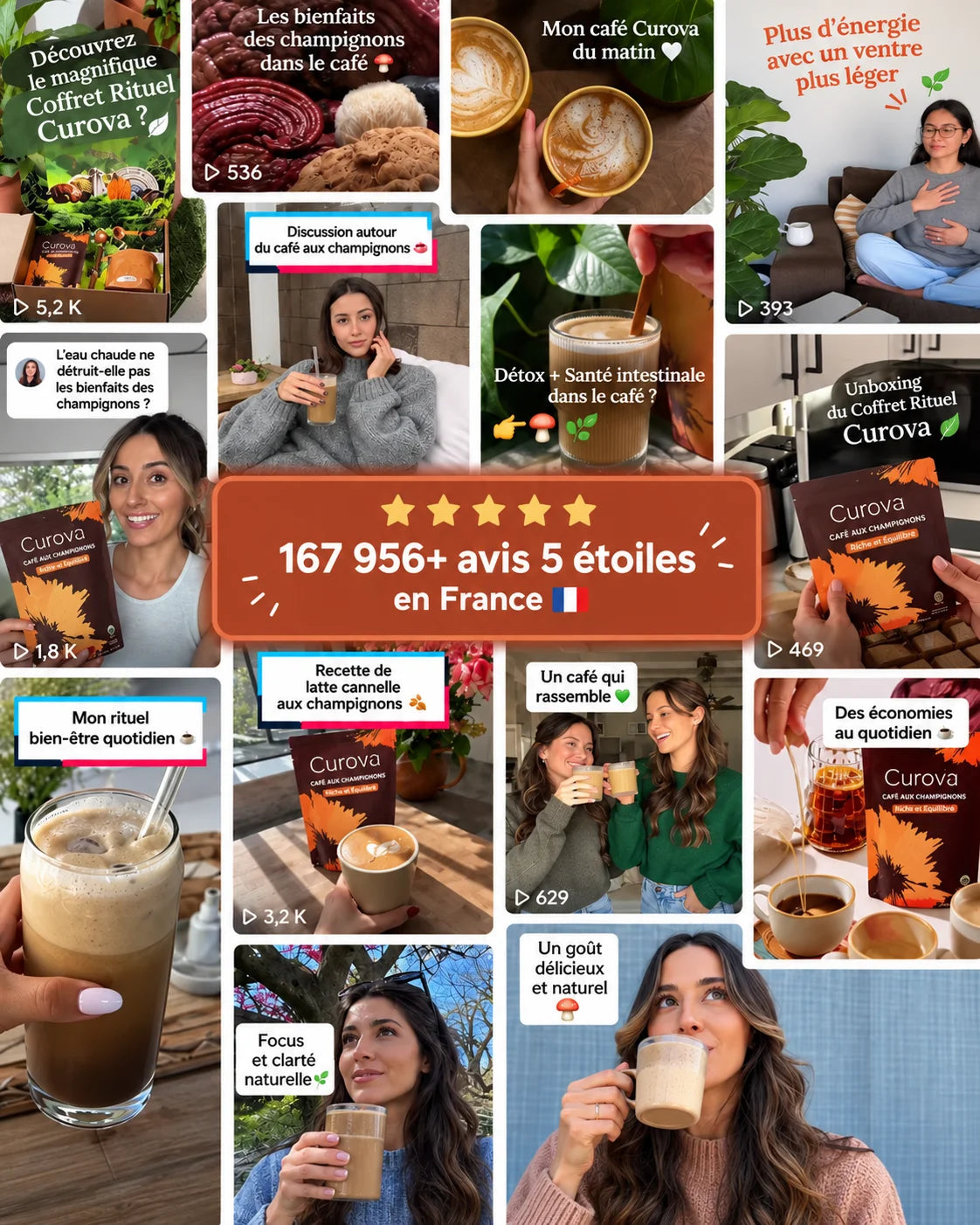 Curova™ Café aux Champignons