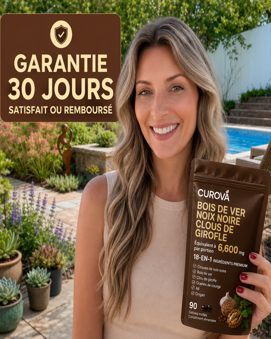 Éliminez les parasites et les larves cachés en seulement 14 jours grâce à l’armoise, la noix noire et au clou de girofle.