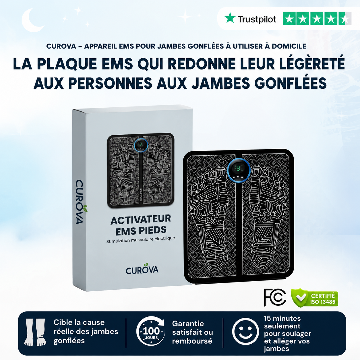 CUROVA - Soulagez vos jambes gonflées chez vous