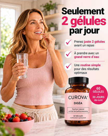 Curova-DIGÉA™ – Complexe Anti-Ballonnements & Confort Digestif
