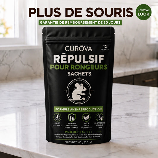 CURÓVA™ – Sachets répulsifs naturels contre les rongeurs