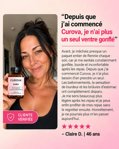 Curova-DIGÉA™ – Complexe Anti-Ballonnements & Confort Digestif